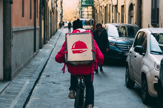 7 Restaurant Community Involvement Ideas 5 Food Delivery Guy of a Restaurant Community on a bicycle