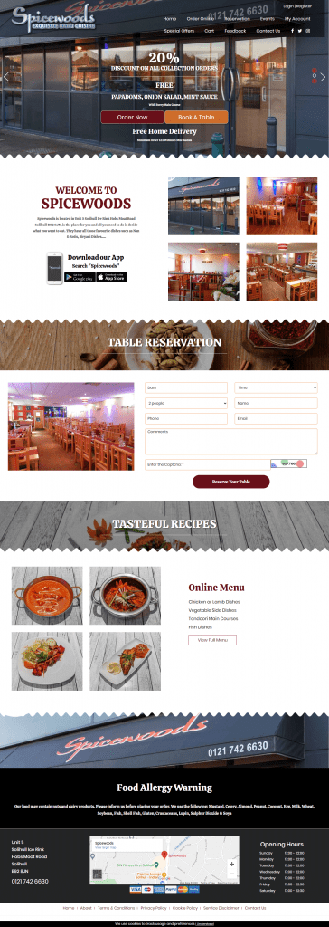 Online Food Ordering System For Restaurants And Takeaways - A Complete Guide 3 spice web