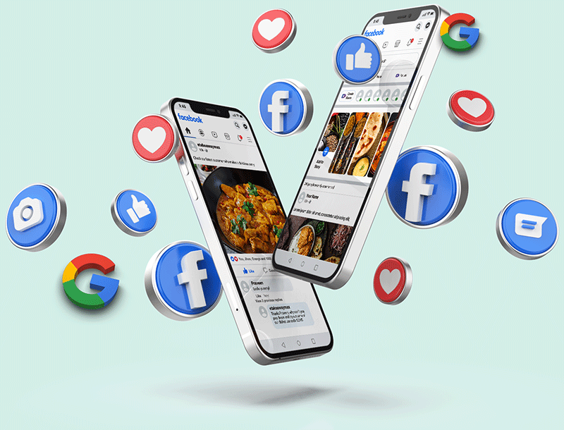 Pizza Online Ordering System 33 phone social media
