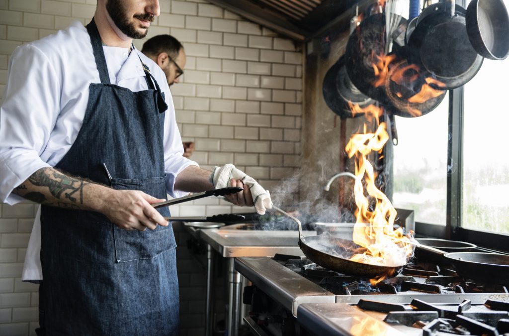 Taking Inventory in Your Restaurant: 8 Essential Steps 1 chef cooking food restaurant kitchen